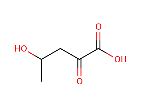 Molecular Structure of 3318-73-8 (4-Hydroxy-2-oxopentanoic acid)