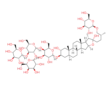 (25R)-26-[(β-D-glucopyranosyl)oxy]-2α,22α-dihydroxy-5α-furostan-3β-yl O-β-D-galactopyranosyl-(1 → 2)-O-[β-D-glucopyranosyl-(1 → 3)]-O-β-D-glucopyranosyl-(1 → 4)-β-D-galactopyranoside