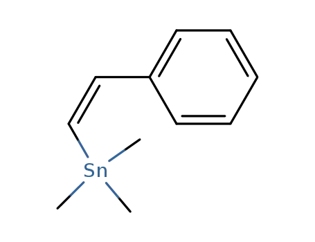 Molecular Structure of 7422-28-8 (Stannane, trimethyl[(1E)-2-phenylethenyl]-)