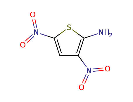 Molecular Structure of 2045-70-7 (2-Amino-3,5-dinitrothiophene)