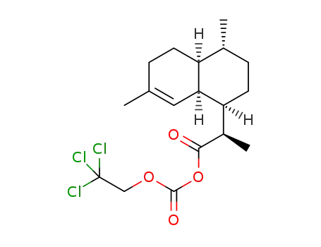 Molecular Structure of 1267472-31-0 ((3R)-dihydroarteannuin B acid 2,2,2-trichloroethyl carbonate)