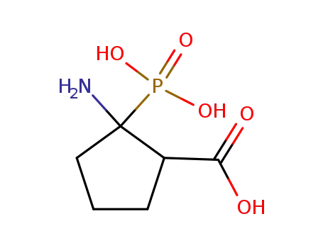 Molecular Structure of 81746-49-8 (2-Amino-2-phosphono-cyclopentanecarboxylic acid)