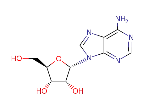 Molecular Structure of 5682-25-7 (9-ALPHA-RIBOFURANOSYLADENINE)