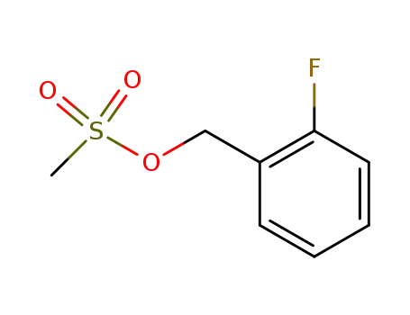 Molecular Structure of 478163-07-4 (Benzenemethanol, 2-fluoro-, methanesulfonate)