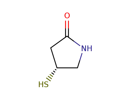 Molecular Structure of 184759-58-8 ((S)-4-MERCAPTO-2-PYRROLIDINONE)
