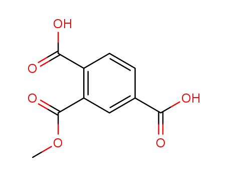 Molecular Structure of 13940-95-9 (1,2,4-Benzenetricarboxylic acid dihydrogen 2-methyl ester)