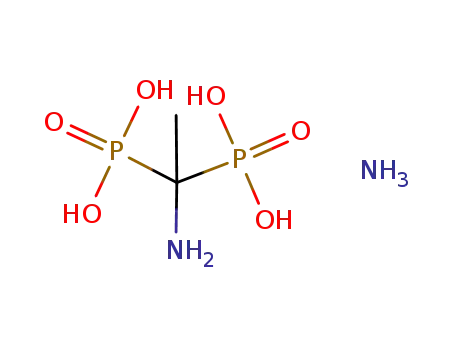 Molecular Structure of 124589-58-8 (ammonium 1-aminoethane-1,1-diphosphonate)
