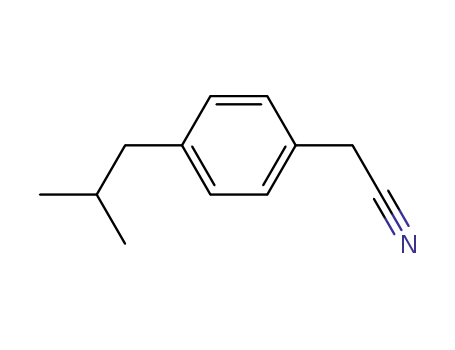 Molecular Structure of 40784-95-0 ((4-isobutylphenyl)acetonitrile)