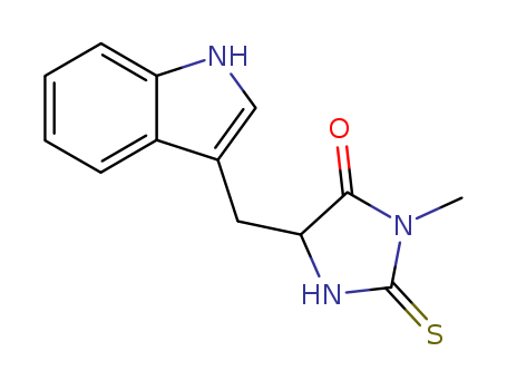 4-Imidazolidinone,5-(1H-indol-3-ylmethyl)-3-methyl-2-thioxo-