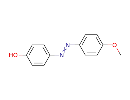 Molecular Structure of 2496-25-5 (Phenol, p-((p-Methoxyphenyl)azo)-)