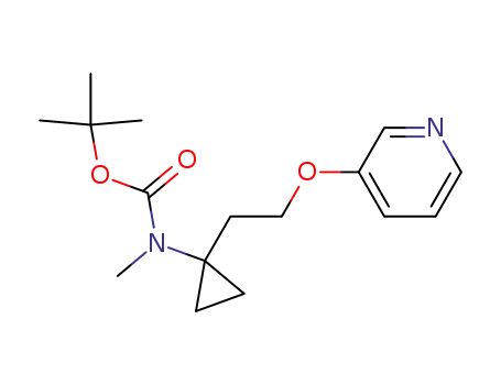 tert-Butyl methyl{1-[2-(pyridin-3-yloxy)ethyl]cyclopropyl}carbamate
