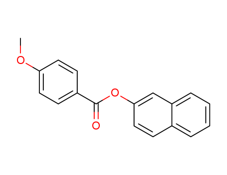 Molecular Structure of 124854-38-2 (Benzoic acid, 4-methoxy-, 2-naphthalenyl ester)