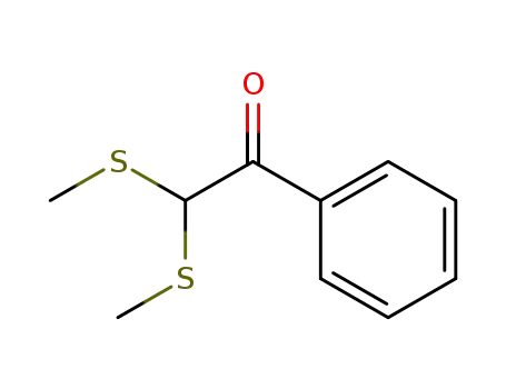 Molecular Structure of 17565-23-0 (Ethanone, 2,2-bis(methylthio)-1-phenyl-)
