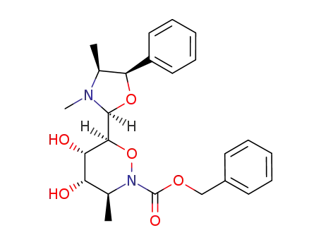 (3S,4S,5S,6S,2'S,4'S,5'R)-2-benzyloxycarbonyl-4,5-dihydroxy-6-(3,4-dimethyl-5-phenyloxazolidin-2-yl)-3-methyl-3,4,5,6-tetrahydro-1,2-oxazine