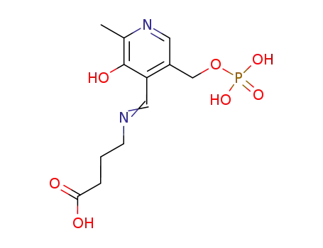Molecular Structure of 63221-68-1 (pyridoxal phosphate gamma-aminobutyric acid)
