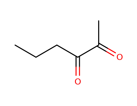 Molecular Structure of 3848-24-6 (2,3-Hexanedione)