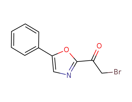 Molecular Structure of 1171113-63-5 (2-bromo-1-(5-phenyloxazol-2-yl)ethanone)