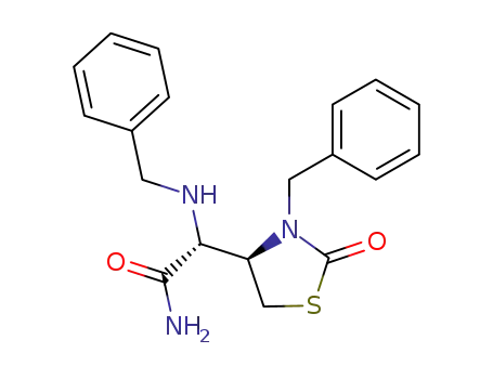Molecular Structure of 541508-59-2 ((2R)-2-[(4R)-3-benzyl-2-oxathiazolidin-4-yl]-2-benzylaminoacetamide)