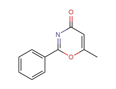 Molecular Structure of 16673-80-6 (4H-1,3-Oxazin-4-one, 6-methyl-2-phenyl-)