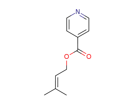 Molecular Structure of 638203-02-8 (3-methylbut-2-enyl isonicotinate)
