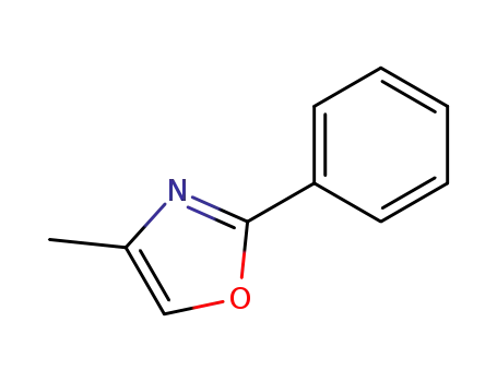 Molecular Structure of 877-39-4 (4-METHYL-2-PHENYL-1,3-OXAZOLE)