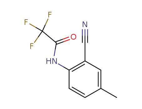Molecular Structure of 150893-79-1 (<i>N</i>-(2-cyano-4-methyl-phenyl)-2,2,2-trifluoro-acetamide)