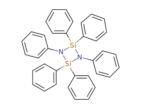 Molecular Structure of 3284-07-9 (hexaphenylcyclodisilazane)