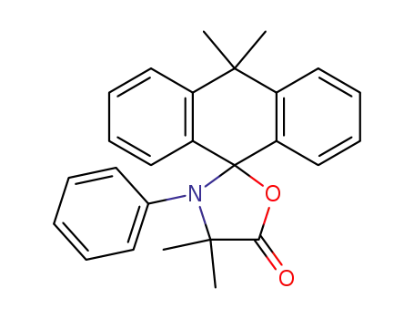 Molecular Structure of 101023-21-6 (4',4',10,10-tetramethyl-3'-phenyl-9,10-dihydroanthracene-9-spiro-2'-oxazolidin-5'-one)