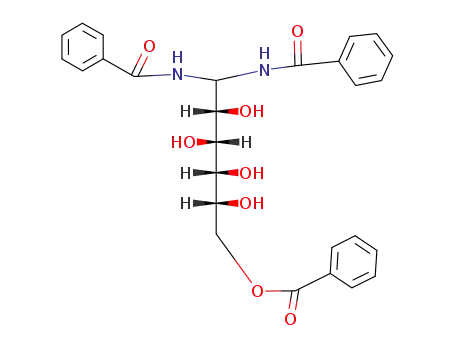 Molecular Structure of 15356-13-5 (1,1-bis(benzamido)-6-O-benzoyl-1-deoxy-D-glucitol)