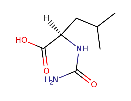 Molecular Structure of 54896-73-0 (N-carbamyl-D-leucine)