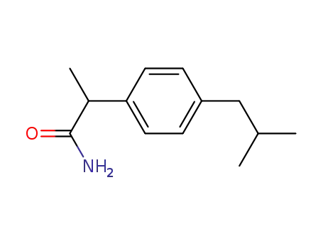 Molecular Structure of 59512-17-3 ((2RS)-2-[4-(2-METHYLPROPYL)PHENYL]PROPANAMIDE)