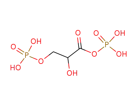 Molecular Structure of 1981-49-3 ((2-hydroxy-3-phosphonooxy-propanoyl)oxyphosphonic acid)