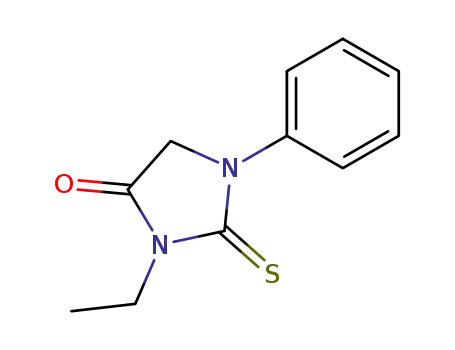 Molecular Structure of 37021-14-0 (3-ethyl-1-phenyl-2-thioxoimidazolidin-4-one)