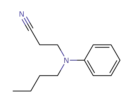Molecular Structure of 61852-40-2 (3-(Butylphenylamino)propiononitrile)