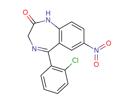 5-(2-chlorophenyl)-1,3-dihydro-7-nitro-2H-1,4-benzodiazepin-2-one