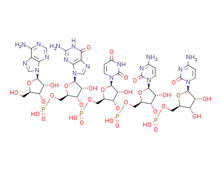 Molecular Structure of 99519-21-8 (C<sub>47</sub>H<sub>60</sub>N<sub>18</sub>O<sub>33</sub>P<sub>4</sub>)