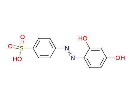 Benzenesulfonic acid,4-[2-(2,4-dihydroxyphenyl)diazenyl]-
