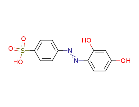 Molecular Structure of 2050-34-2 (4-[(2,4-dihydroxyphenyl)azo]benzenesulphonic acid)