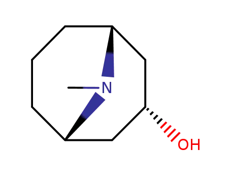 Molecular Structure of 2038-40-6 (1-methyl-9-azabicyclo[3.3.1]nonan-3-ol)