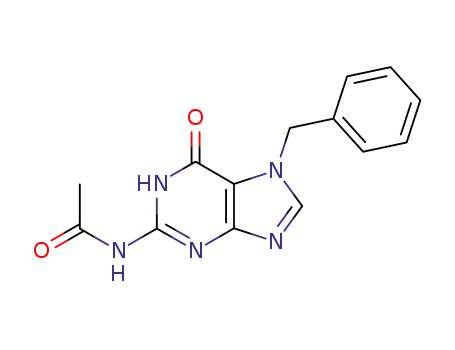 Molecular Structure of 17495-10-2 (N<sup>2</sup>-acetyl-7-benzylguanine)