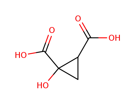 Molecular Structure of 861317-67-1 (1-hydroxy-cyclopropane-1,2-dicarboxylic acid)