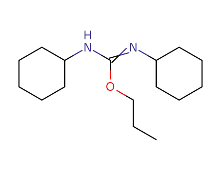 Molecular Structure of 6738-15-4 (N,N-dicyclohexyl-O-(propyl)isourea)