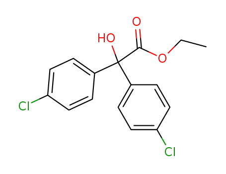 Molecular Structure of 510-15-6 (4,4'-Dichlorobenzilic acid ethyl ester)