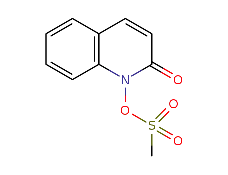 Molecular Structure of 1404369-05-6 (1-(methanesulfonoyloxy)-2(1H)-quinolone)