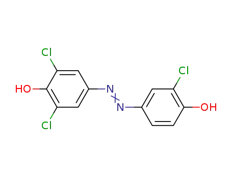 Molecular Structure of 858853-84-6 (2,6,2'-trichloro-4,4'-azo-di-phenol)