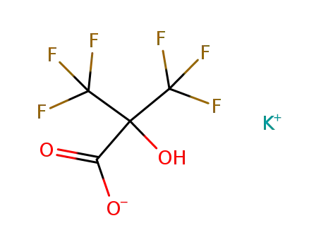 Molecular Structure of 118217-64-4 (potassium 3,3,3-trifluoro-2-trifluoromethyl-2-hydroxypropionate)