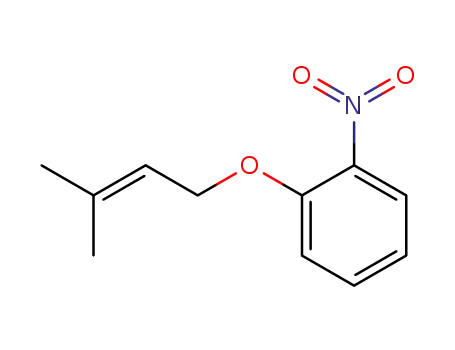 Molecular Structure of 17258-49-0 (1-(3'-methylbut-2'-enyloxy)-2-nitrobenzene)