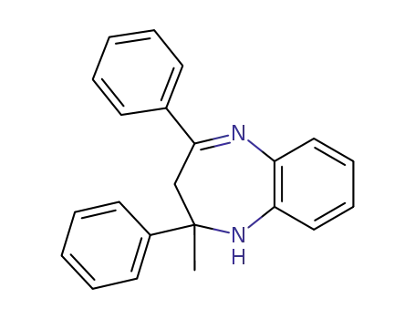 Molecular Structure of 55626-14-7 (1H-1,5-Benzodiazepine, 2,3-dihydro-2-methyl-2,4-diphenyl-)