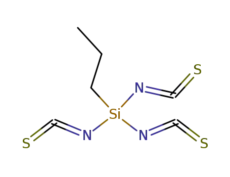 Molecular Structure of 18139-82-7 (n-prSi(NCS)3)