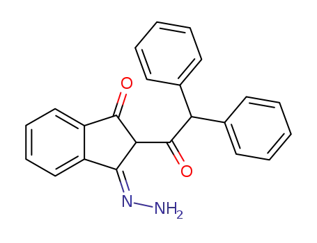 Molecular Structure of 5102-79-4 (2-DIPHENYLACETYL-1,3-INDANDIONE-1-HYDRAZONE)